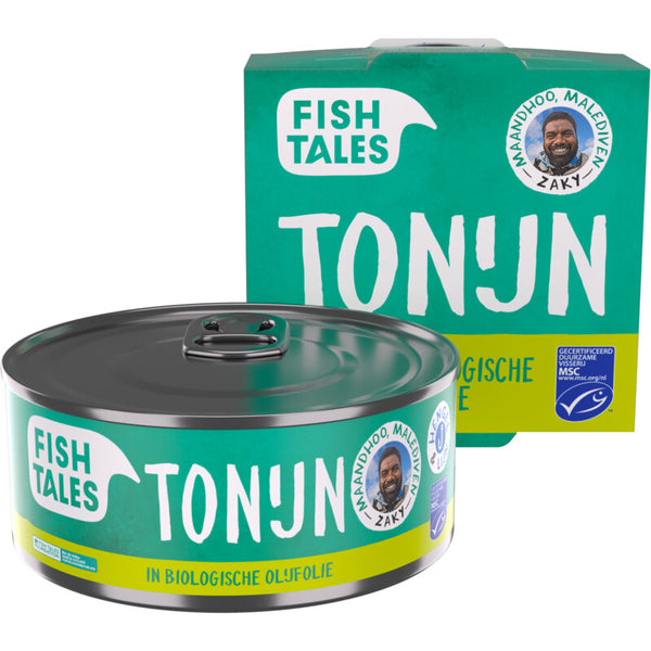 Fish Tales Skipjack tonijn in biologische olijfolie