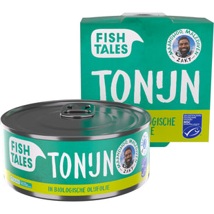 Fish Tales Skipjack tonijn in biologische olijfolie