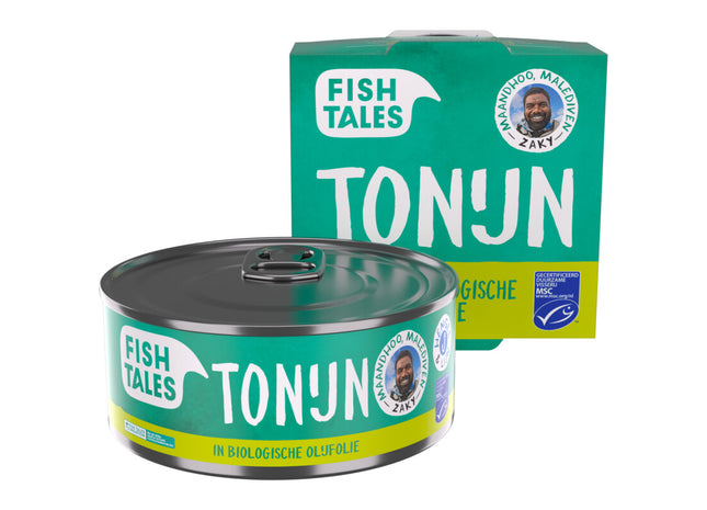 Fish Tales Skipjack tonijn in biologische olijfolie