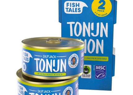 Fish Tales Skipjack tonijn in olijfolie 2-pack