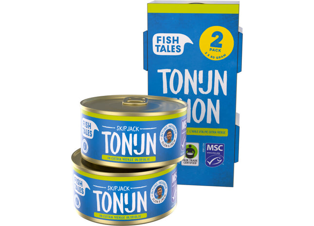 Fish Tales Skipjack tonijn in olijfolie 2-pack