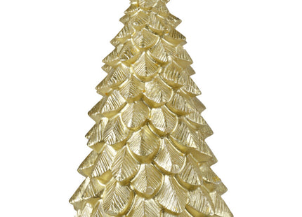 Excellent Vormkaars kerstboom mat goud 15cm