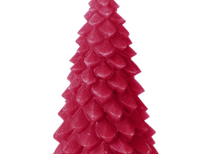 Excellent Vormkaars kerstboom mat rood 15cm