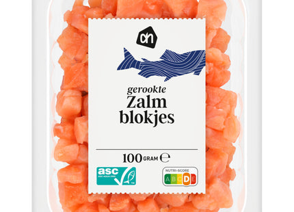 Gerookte zalmblokjes
