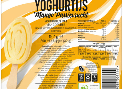 Yoghurtijs mango passievrucht