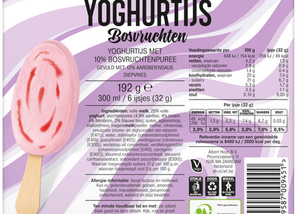 Yoghurtijs bosvruchten