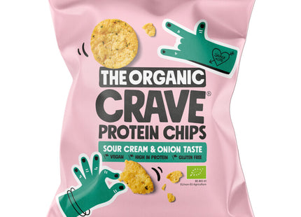 The Organic Crave Protein chips sour cream & onion