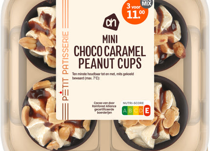 Mini choco caramel peanuts cups