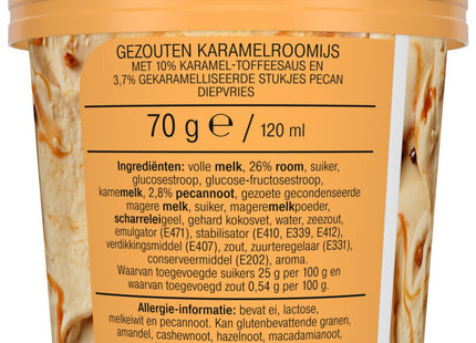 Gezouten karamel roomijs