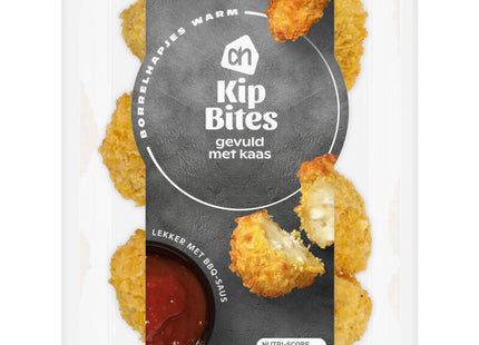 Kip bites gevuld met kaas