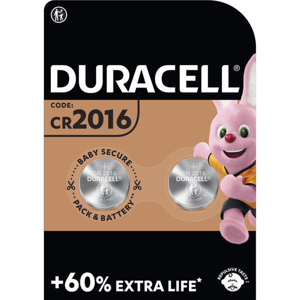 Duracell 2016 Lithium-Knopfzellenbatterien CR2016