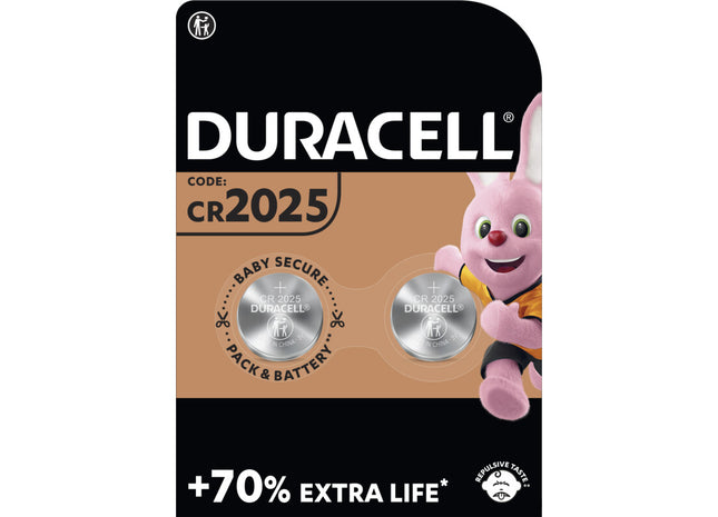 Duracell 2025 Lithium-Knopfzellenbatterien CR2025
