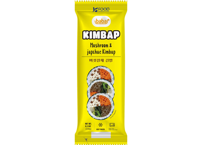 Baba Kimbap mushroom & japchae