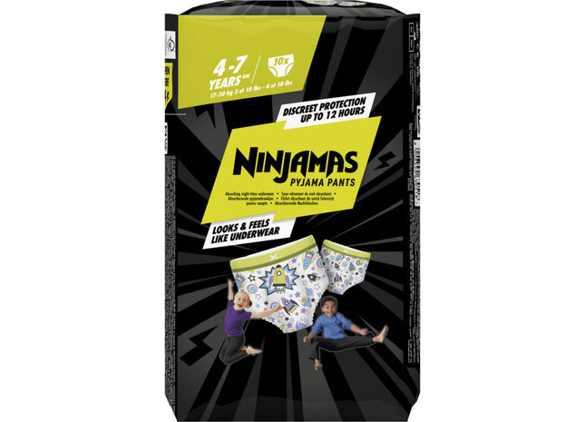 Ninjamas Saugfähige Pyjamahose für Jungen 4–7