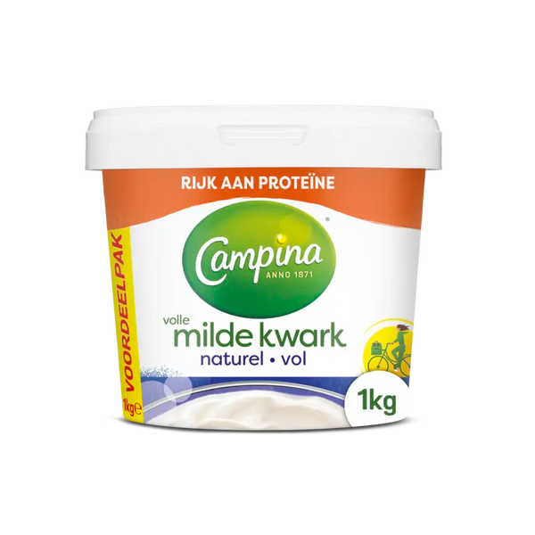 Campina Volle kwark naturel voordeelpak