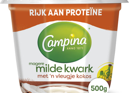 Campina Magere milde kwark kokos