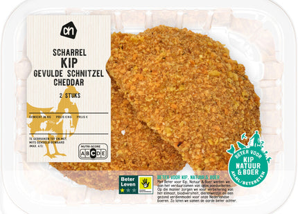 Scharrel kip gevulde schnitzel cheddar