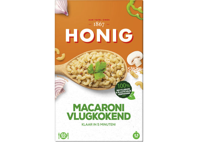 Honig-Makkaroni, schnell zubereitet