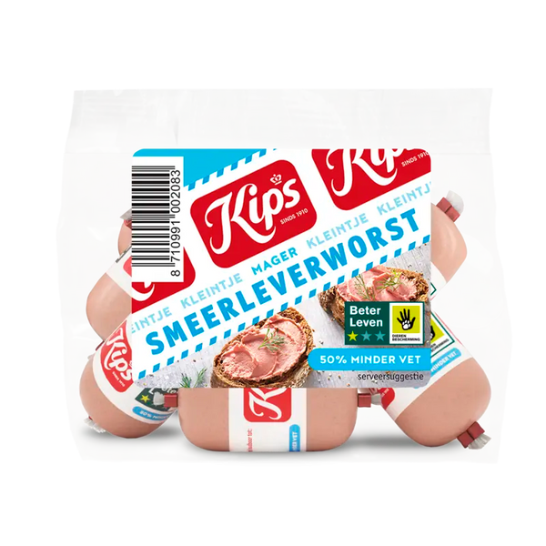 Kips Spreadable Liver Sausage Small Lean