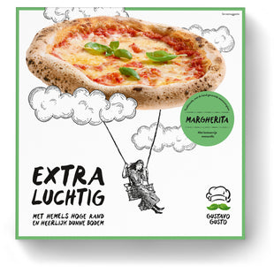 Gustavo Gusto Extra luchtig pizza margherita