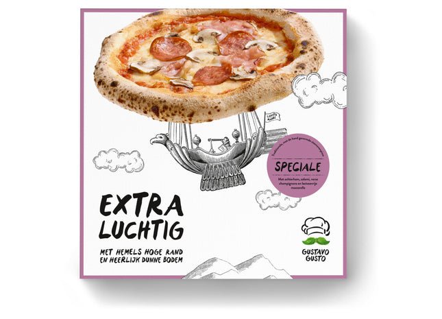 Gustavo Gusto Extra Luchtig pizza speciale