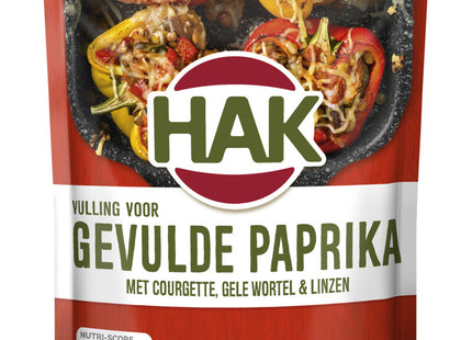 Hak Uit de oven gevulde paprika