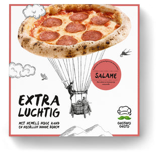 Gustavo Gusto Extra luchtig pizza salame