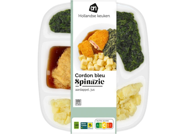 Cordon bleu met spinazie