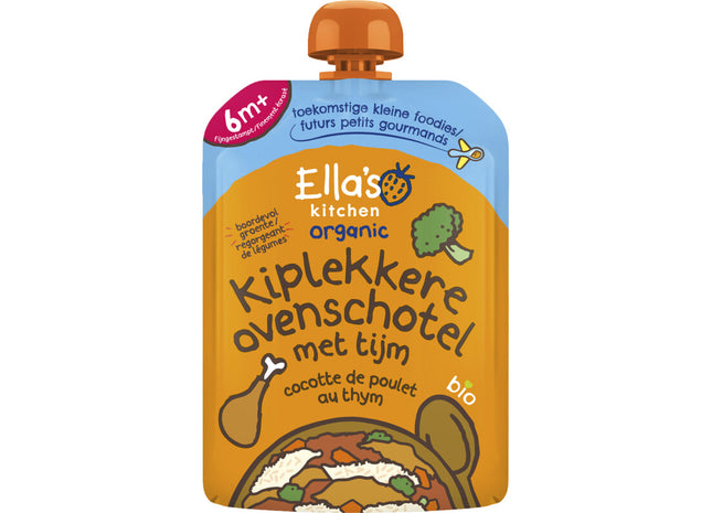 Ella's kitchen Kiplekkere ovenschotel met rijst 6m+