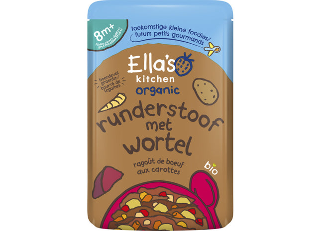 Ella's kitchen Hartverwarmende runderstoof 8m+ bio