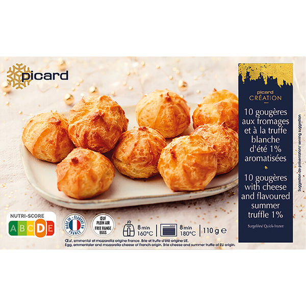 Picard 10 gougeres with cheese