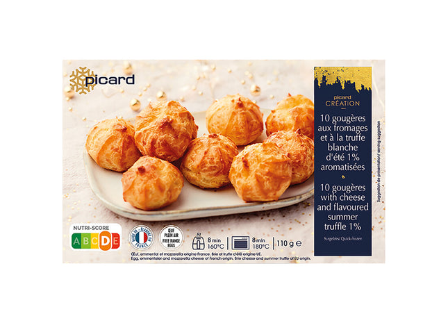Picard 10 gougeres with cheese