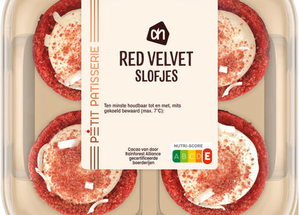 Mini-Hausschuhe aus rotem Samt