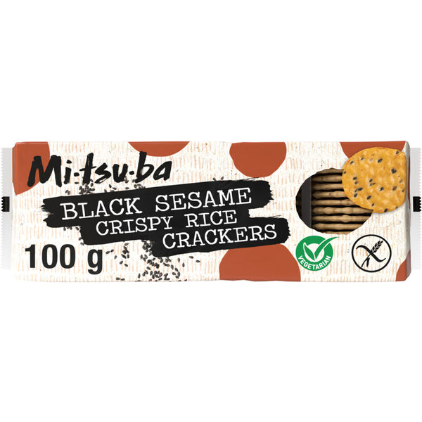 Mitsuba Black sesame crispbread
