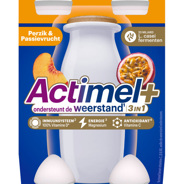 Actimel 3in1 drinkyoghurt perzik & passievrucht