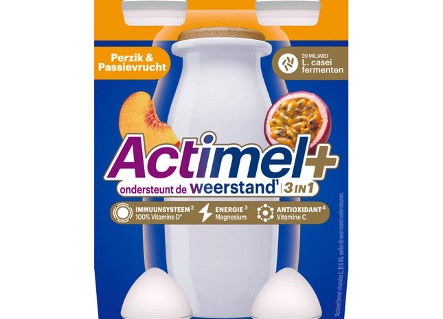 Actimel 3in1 drinkyoghurt perzik & passievrucht
