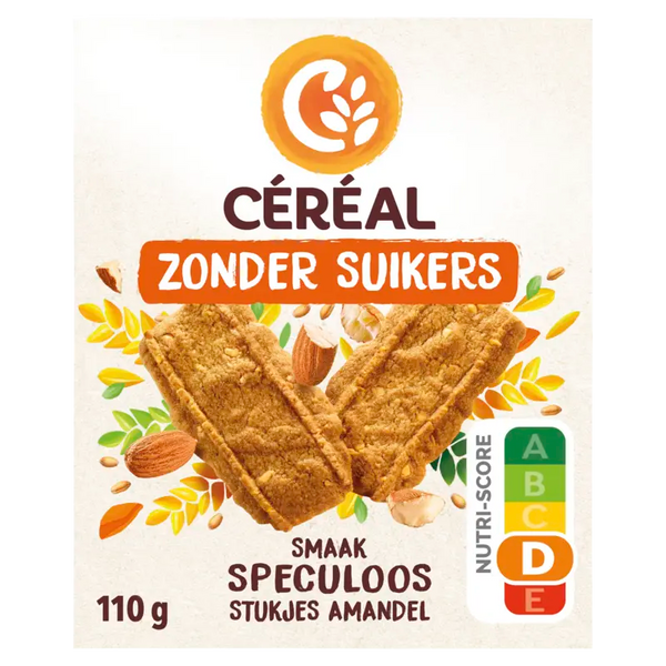 Céréal Spiced biscuit pieces almond without sugar
