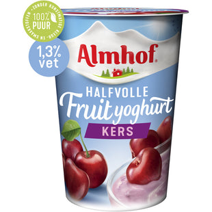 Almhof Halfvolle yoghurt kers