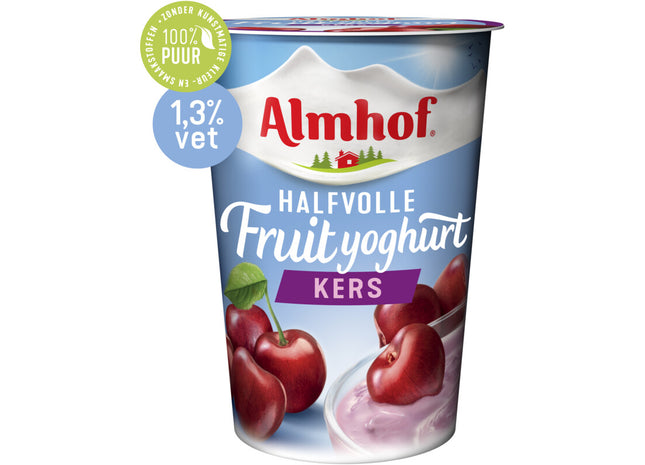 Almhof Halfvolle yoghurt kers