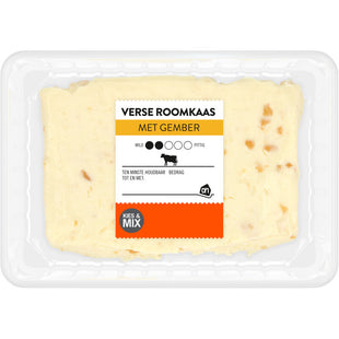 Verse roomkaas met gember