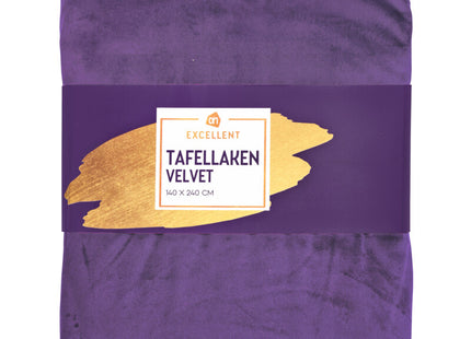 Excellent Tafellaken velvet paars