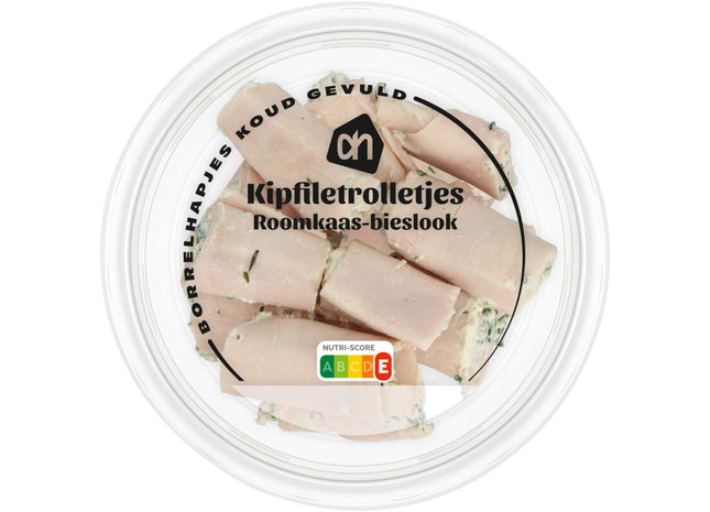 Kipfiletrolletjes roomkaas-tuinkruiden