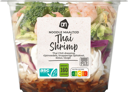 Noodle maaltijd Thai shrimp