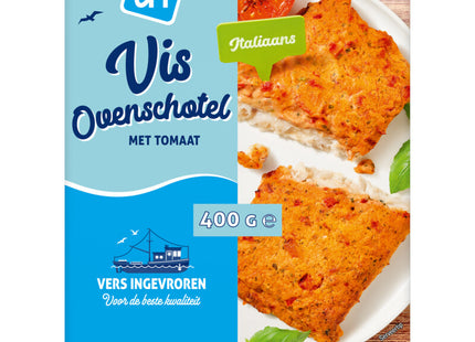 Vis ovenschotel met tomaat