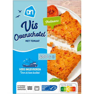Vis ovenschotel met tomaat