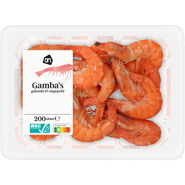Gamba's gekookt & ongepeld
