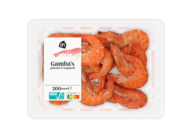 Garnelen gekocht und geschält