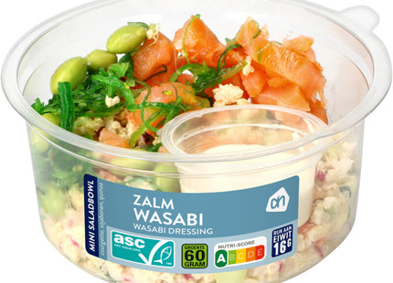 Mini saladbowl zalm wasabi