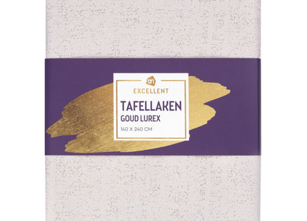 Excellent Tafellaken goud lurex