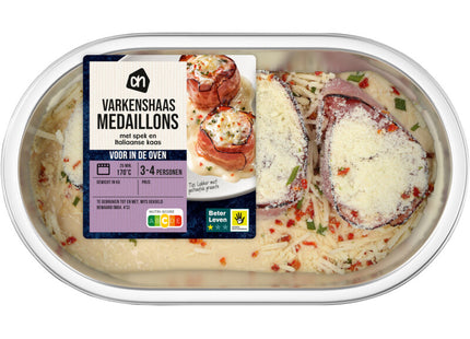 Excellent Varkenshaasmedaillons spek kaas